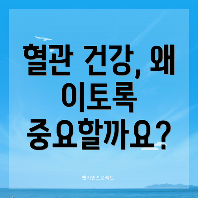 혈관 건강, 왜 이토록 중요할까요?